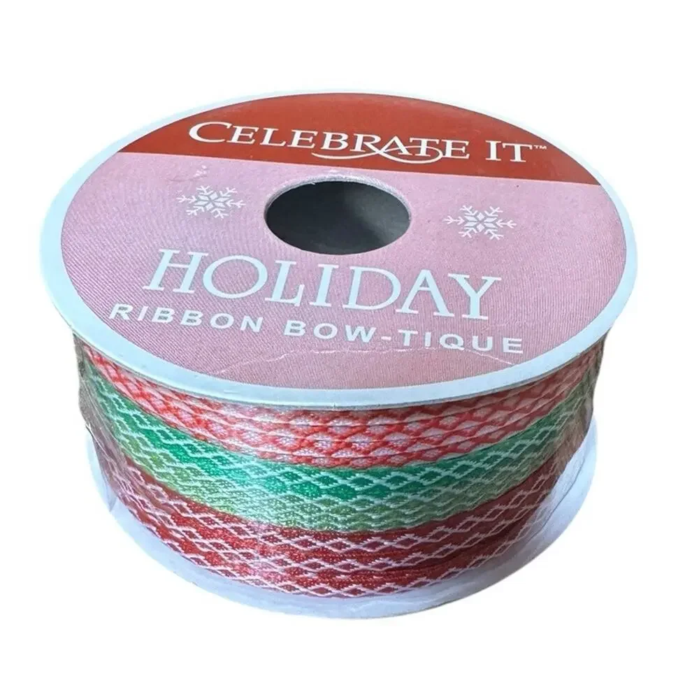 Christmas Ribbon Lot of Thin 1/8